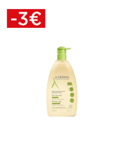   A-derma LES INDISPENSABLES - Gel Douche Surgras - Visage et Corps - Peaux Sèches, 750ml