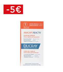  Ducray ANACAPS REACTIV - Chute de Cheveux Réactionnelle, 90 Gélules