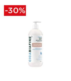  Biafine CICABIAFINE - Douche Crème Anti-Irritations Apaisante - Corps - Peaux Extra-Sèches à Tendance Atopique, 1L