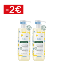  Klorane BÉBÉ - Gel Lavant Doux au Calendula, 2x500ml