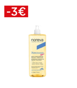  Noreva XERODIANE AP+ - Huile Lavante Nutritive - Visage et Corps - Peaux Sèches à Très Sèches, 1L