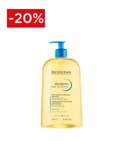  Bioderma ATODERM - Huile de Douche Lavante Relipidante Anti-Irritations - Visage et Corps - Peaux Sensibles Sèches, 1L