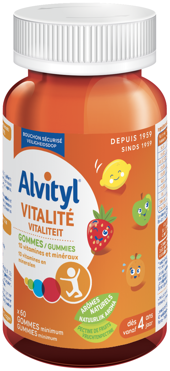 VITALITE – Gommes 10 Vitamines et Minéraux, 60 gommes