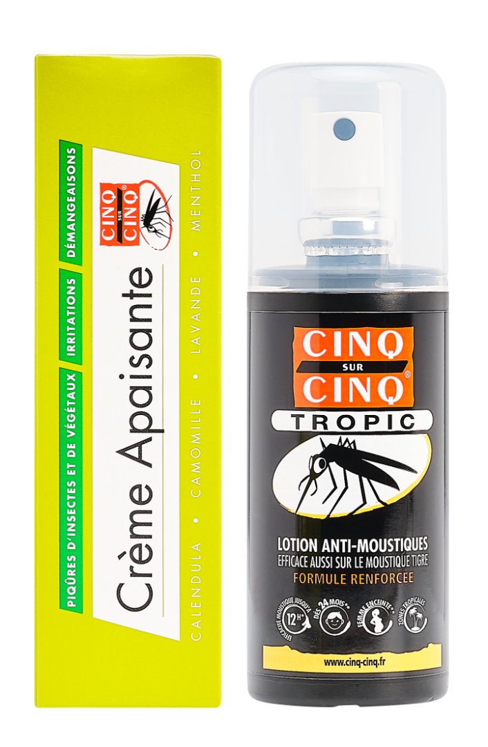 CINQ SUR CINQ TROPIC PROMO DUO Lotion anti-moustique 2 Spray de 75 ml