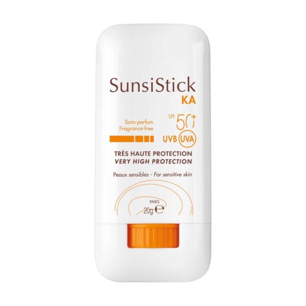 SUNSISTICK KA - Stick Solaire SPF50+ Sans Parfum -  Visage et Corps - Peaux Sensibles, 20g