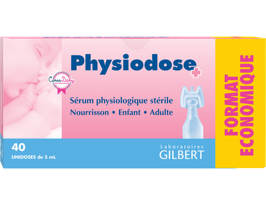 PHYSIODOSE Sérum Physiologique Stérile Naturel (40x5mL) - Pharmacie Veau