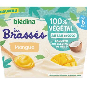 Gourde Brassé végétal Avoine Fraise Banane bio pour Bébé dès 6 mois - Good  Goût