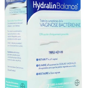 Hydralin Balance Vaginose Bactérienne 7 tubes à usage unique 5ml