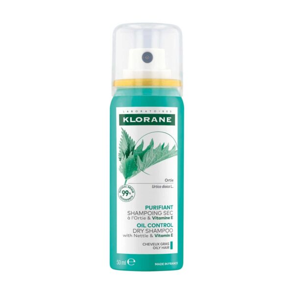 ORTIE - Shampooing Sec Purifiant Ortie et Vitamine E - Cheveux Gras, 50ml