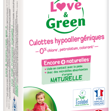 Love & green couches hypoallergéniques taille 4+ midi+ 9-20kg 42 pièces