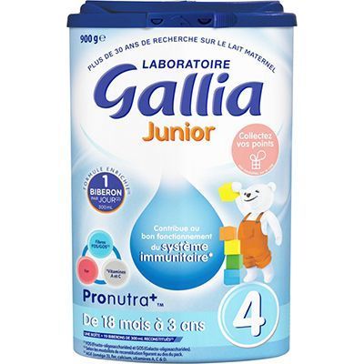 Gallia junior 4 lait à partir de 24 mois 900g - Pharmacie Grande